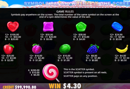 Sweet Bonanza Free Spins